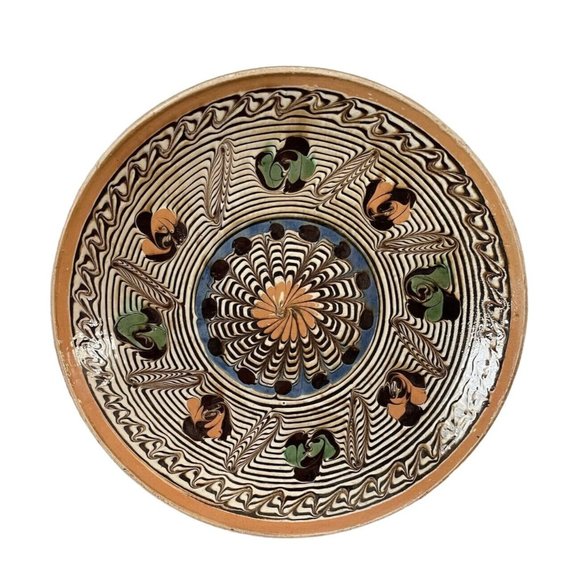 Pottery Plate from Kuwait Middle Eastern Art Home Decor, 6.5” - Picture 1 of 4